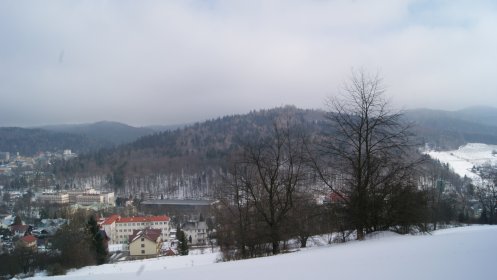 Widok ze zboczy Krzyowej na Gr Parkow