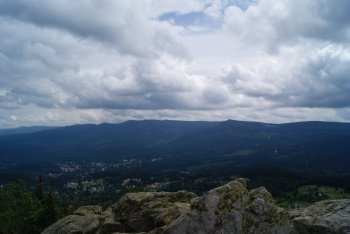 Widok na niene Koty i Szrenic