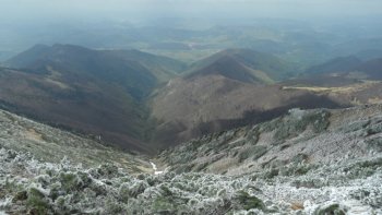 Widok na pnoc z zejcia z Malego Krivnia