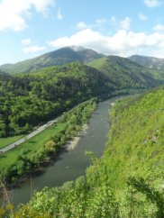 Widok ze Starego hradu w stron Maej Fatry Luczaskiej