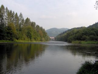 Widok na Dunajec i Szczawnic