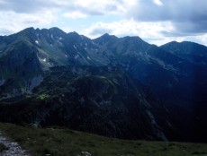 Widok z Rakonia na sowackie Tatry Zachodnie