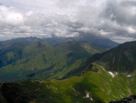 Widok ze Starorobociaskiego Wierchu na wschd