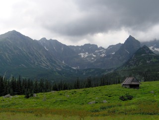 Widok z Hali Gsienicowej na Tatry Wysokie