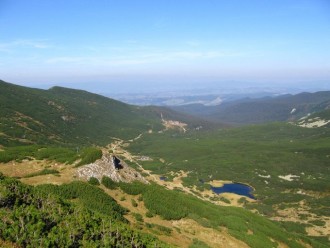 Widok na Dolin Gsienicow z podejcia na Liliowe