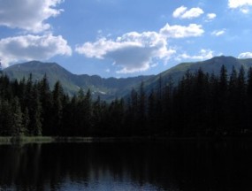 Widok znad Smreczyńskiego Stawu (1227 m n.p.m.) Widok znad Smreczyńskiego Stawu