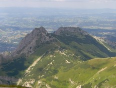 Widok z Maoczniaka na Giewont