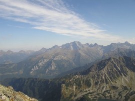 Widok z Koziego Wierchu w kierunku poudniowo-wschodnim