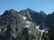 Widok z Kazalnicy na Rysy i Wysok