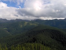 Widok z Nosala na Tatry Wysokie