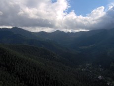 Widok z Nosala na Tatry Zachodnie