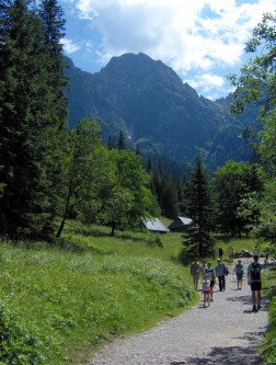 Widok na Giewont z Polany Stryskiej