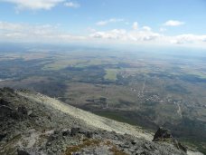 Widok z Królewskiego Nosa na podnóże słowackich Tatr Wysokich
