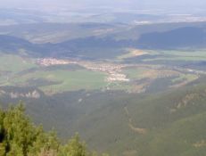 Widok z zejścia z Siwego Wierchu na Zuberzec (Zuberec)