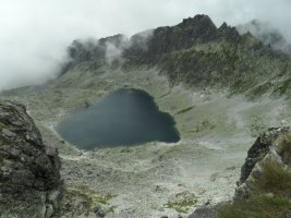 Widok z Bystrej awki na Wyni Wielki Staw Furkotny