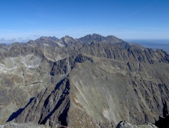 Widok z Krywania na wschd, na sowackie Tatry Wysokie