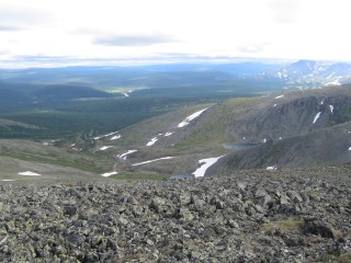 Widok na płaskowyż Uralu w okolicach koła podbiegunowego