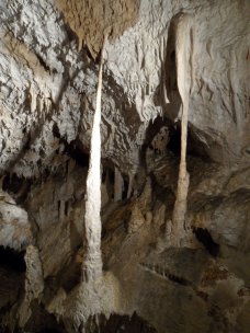 Jaskinia Bielska (Belianska jaskya) - oryginalne stalagnaty